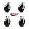 Service Caster 10'' Extra Heavy Duty Phenolic Wheel Swivel Caster Set 2 Brakes 2 Rigid, 4PK CRAN-SCC-KP92S1030-PHR-SLB-2-R-2 - alternate 6